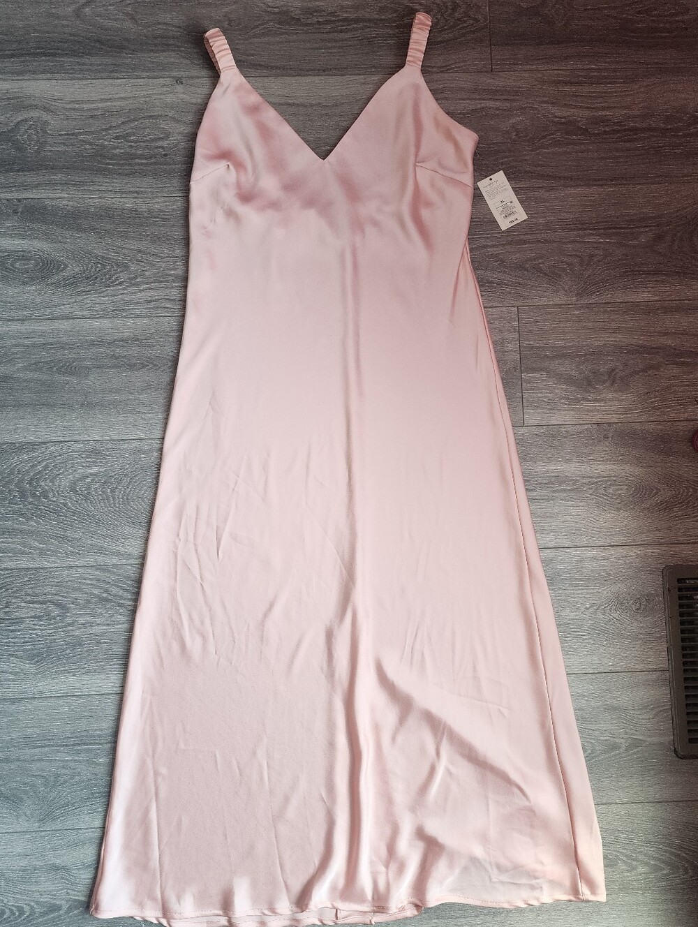Sleeveless V-Neck Pink Slip Dress Women's XL